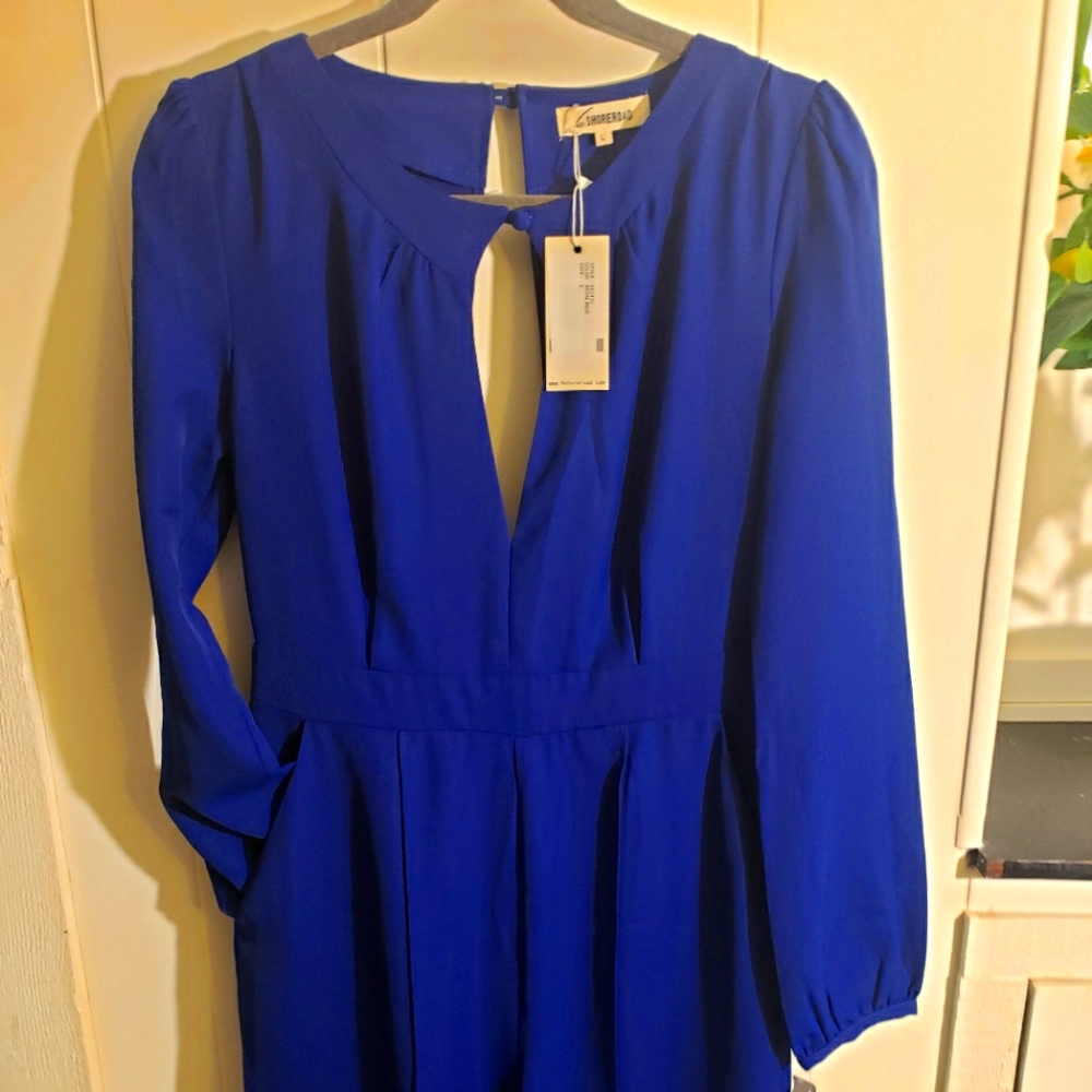 Shoreroad, Royal Blue Jumpsuit, Size L